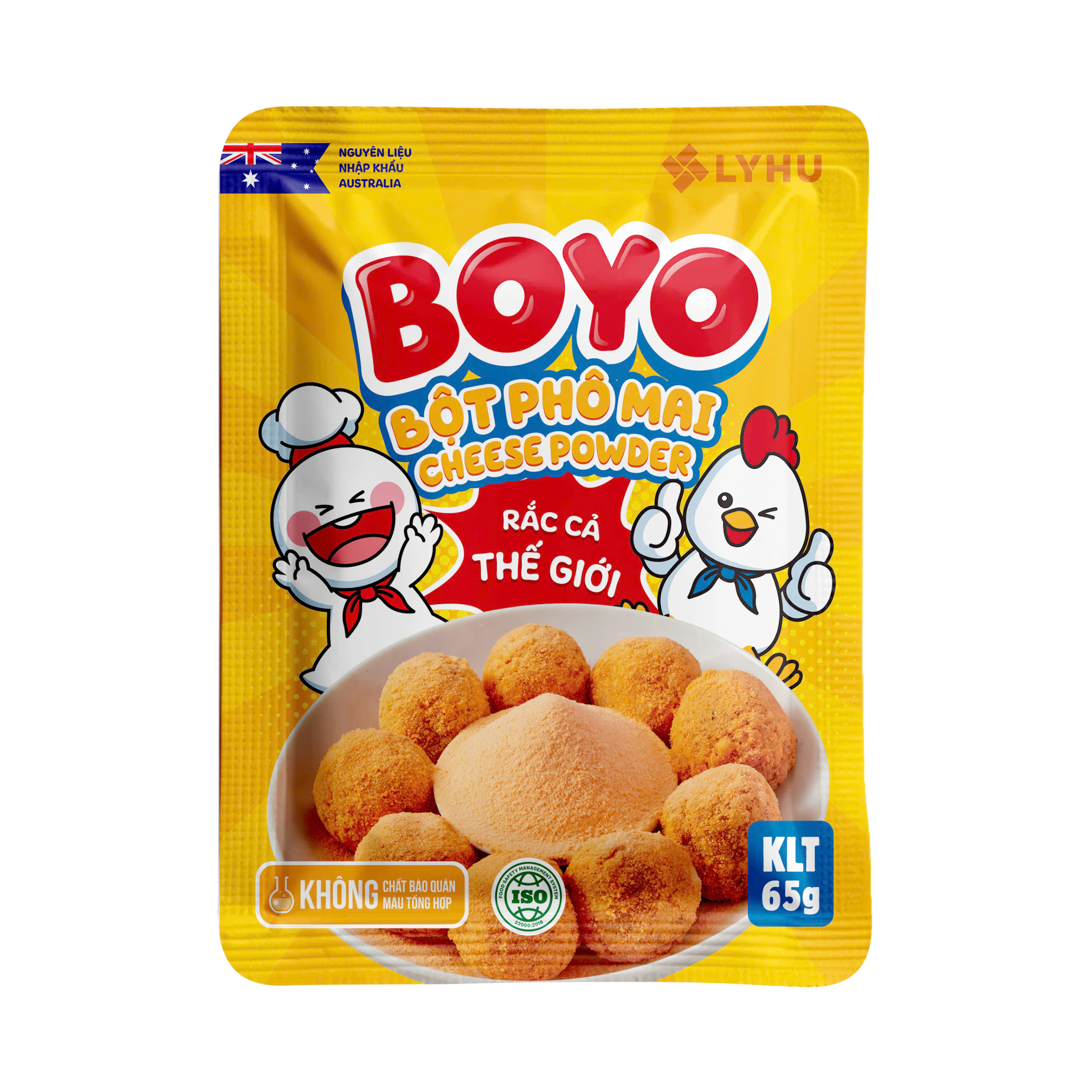 Bột phô mai BOYO 65g chính hãng
