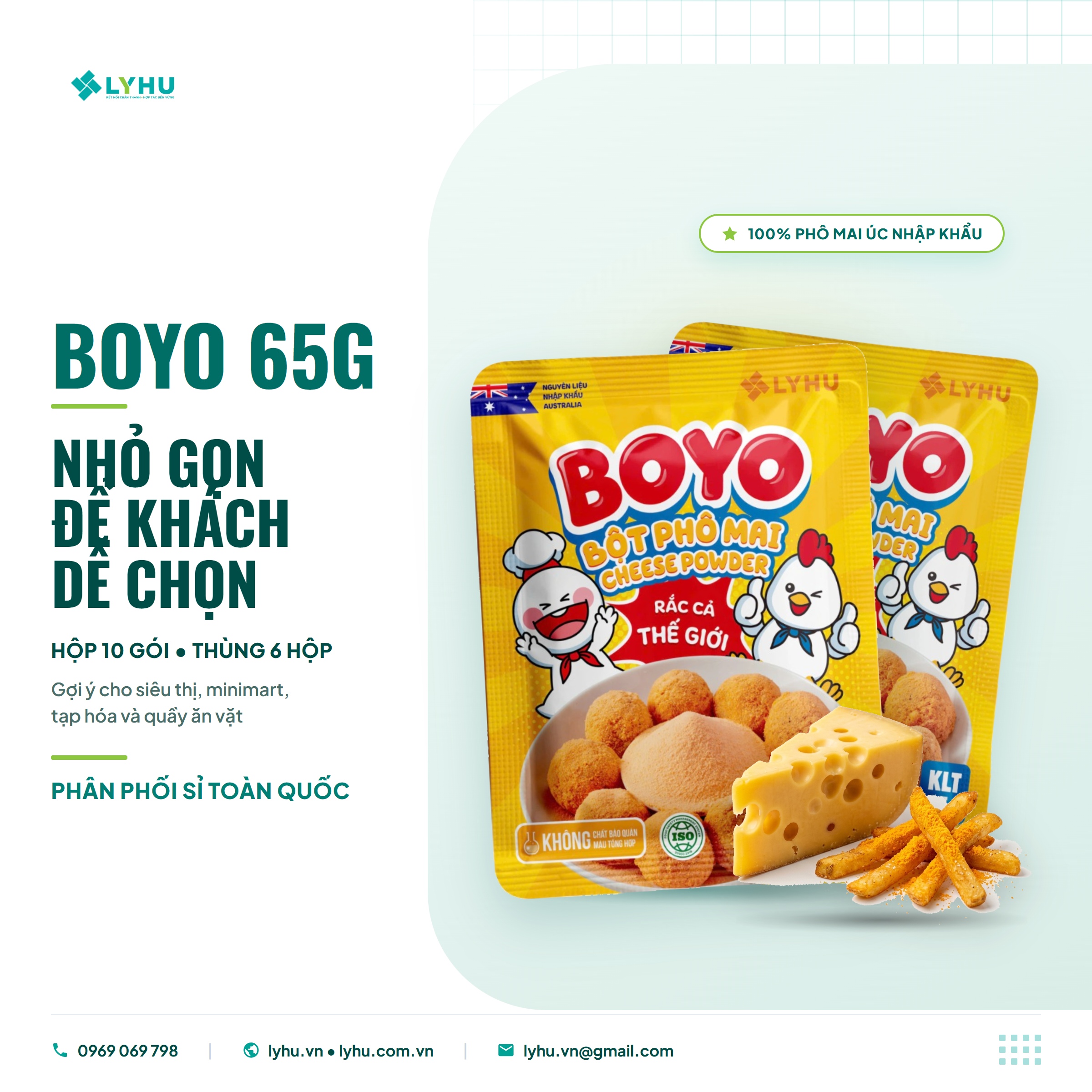 Poster BOYO 65g phân phối toàn quốc